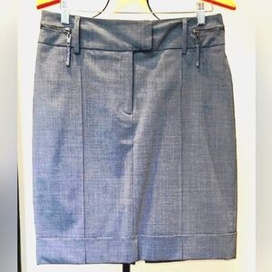 Sandra Angelozzi Grey Pencil Skirt  for Women- Like New.